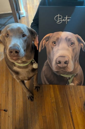 Customer photo review of Pet Art Canvas Wrap