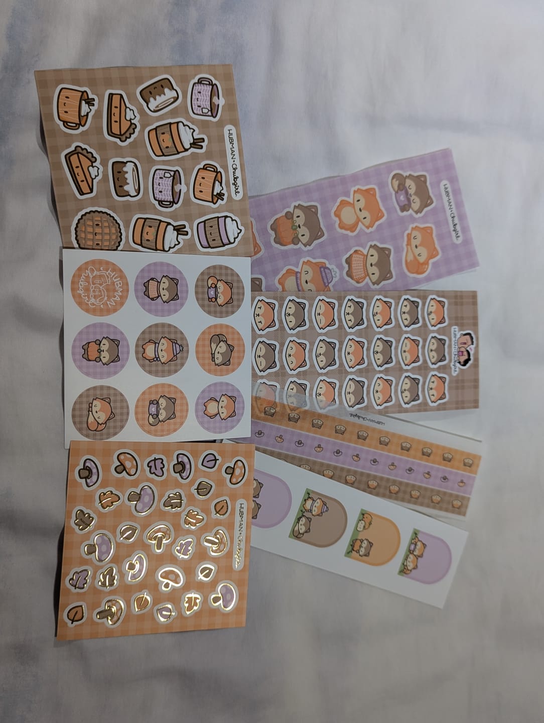 Customer photo review of Autumn Foxes Variety Sticker Pack