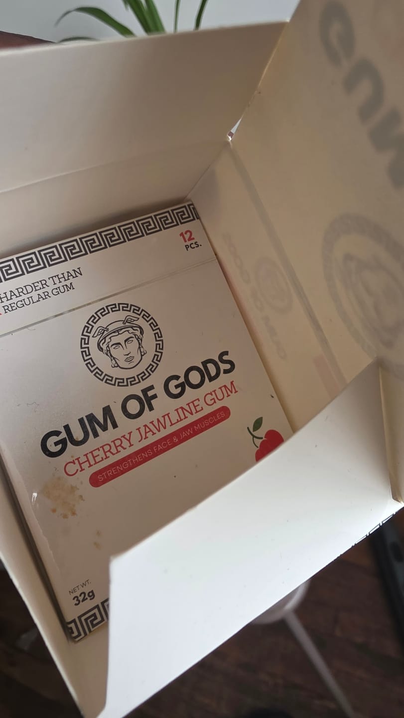 Customer photo review of Gum of Gods: Jawline Gum