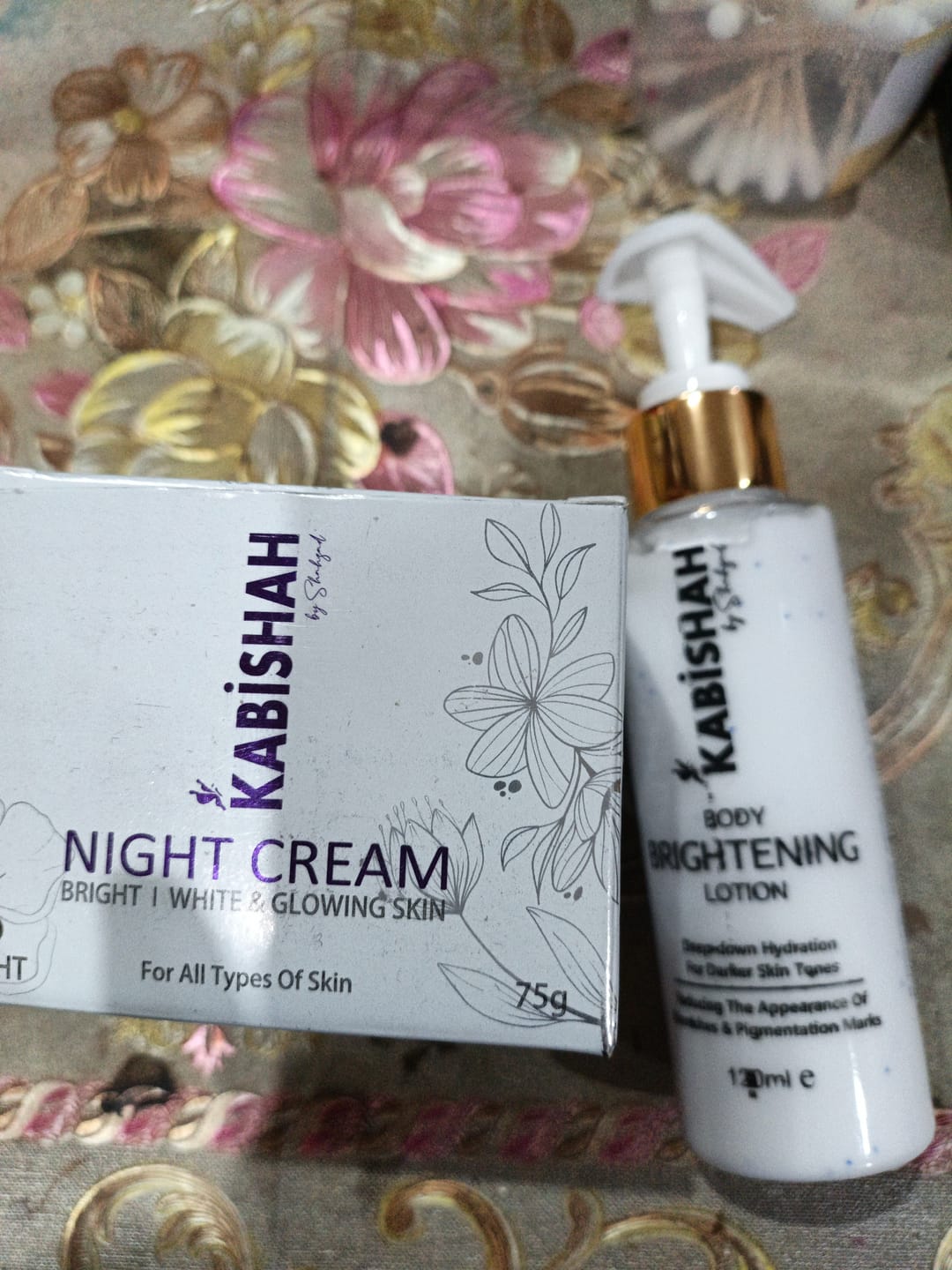 Customer photo review of Body Hydrating & Brightening Bundle