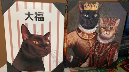 Customer photo review of Petcanva©オーダーメイド ペット似顔絵【3点セット】