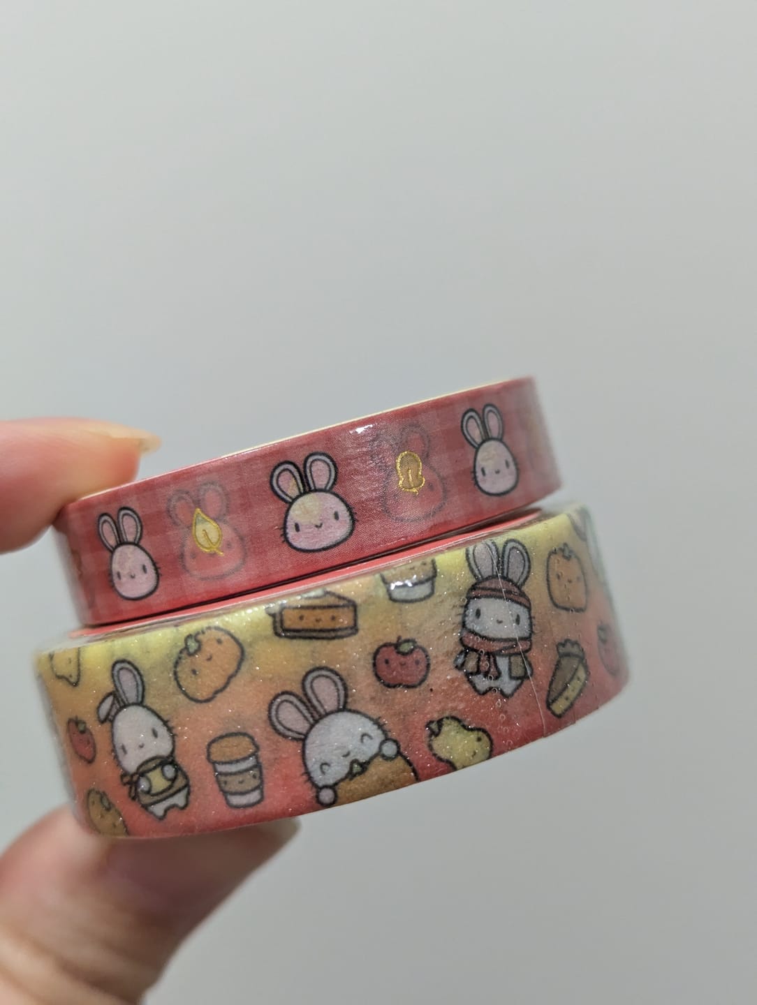Customer photo review of Autumn Bunnies Washi Tapes (Set of 2)