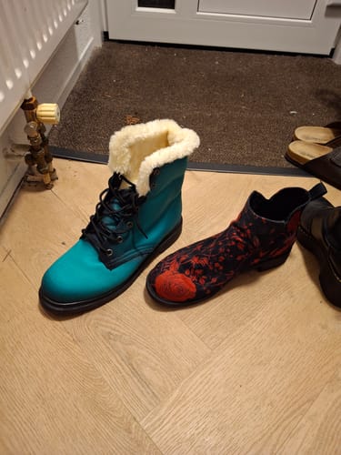 Customer photo review of Blood Rose Romance Chelsea Boots