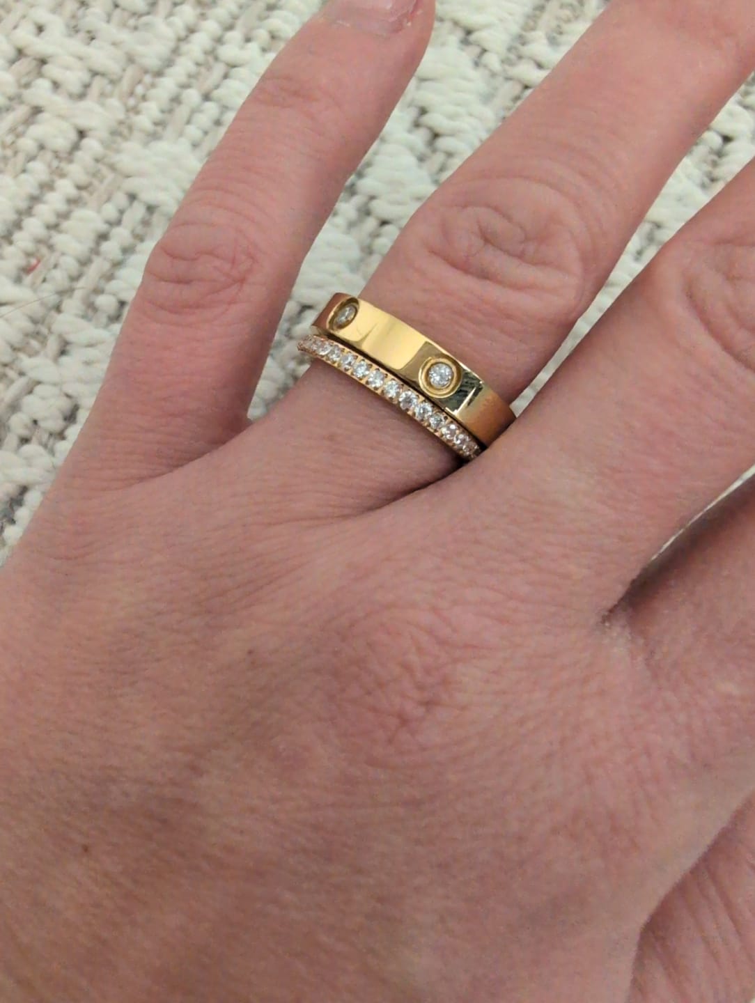 Customer photo review of Shine Ring | 18K vergoldet