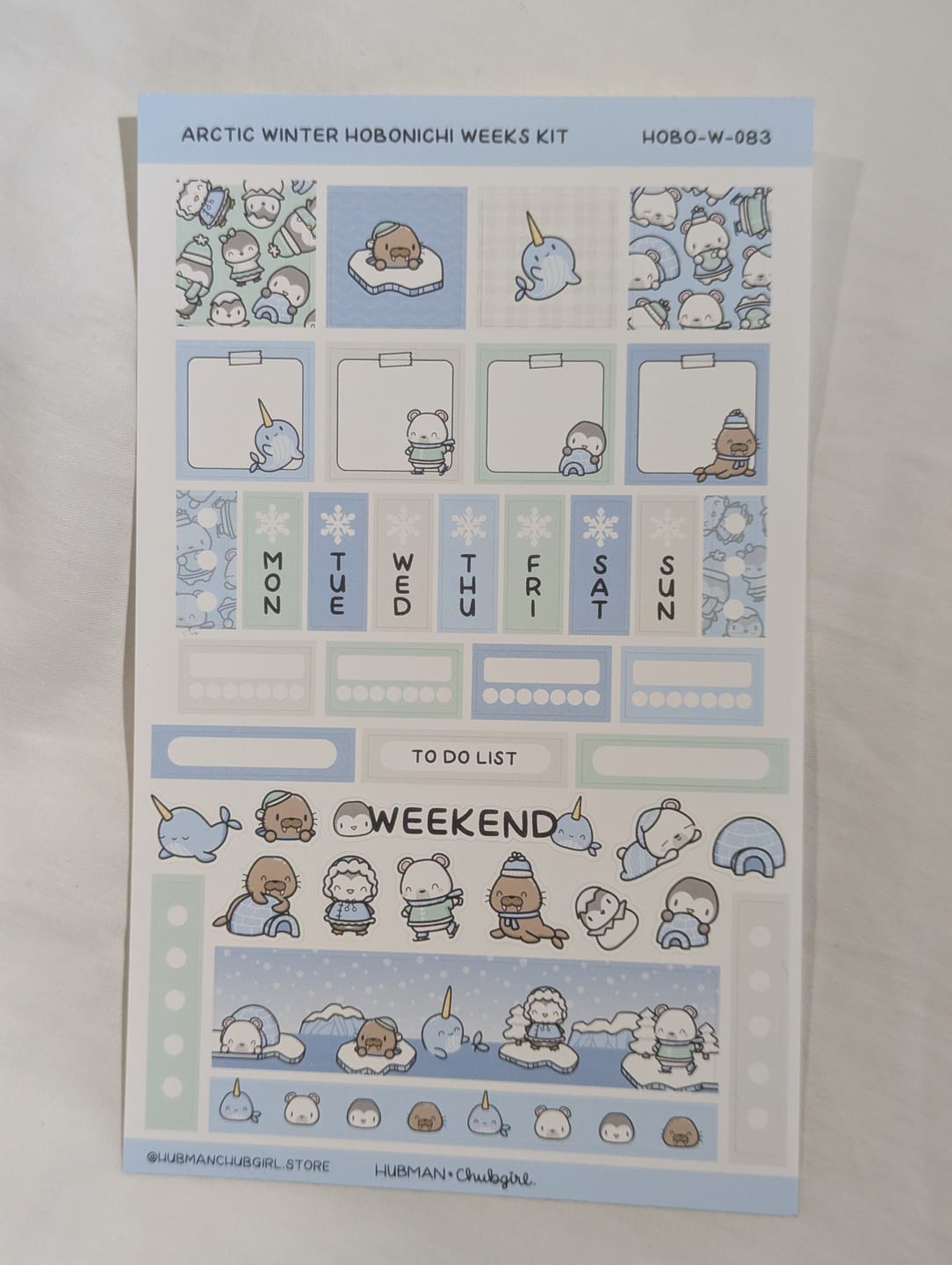 Customer photo review of Arctic Winter Theme Hobonichi Weeks Kit
