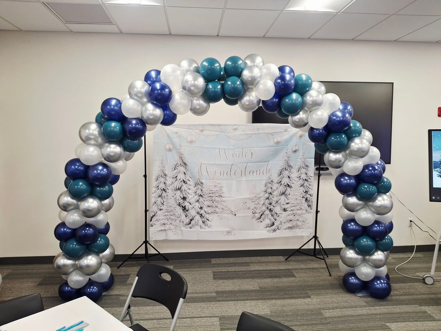 Customer photo review of 10x8ft Aluminum Alloy Tube Arch Balloon Flower Stand For Wedding Birthday Baby Shower