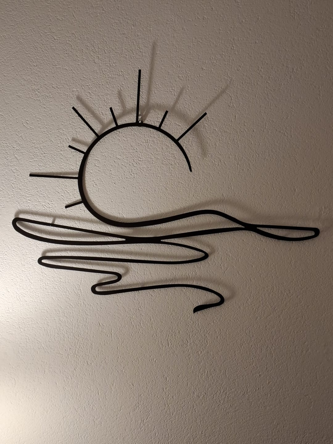 Customer photo review of Décoration Murale en Métal - Soleil (SUN.03)