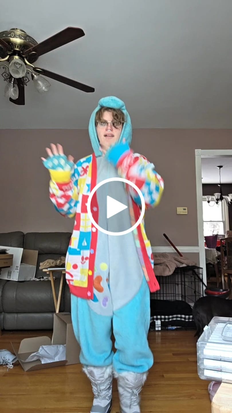 Customer video review of Clown Cardigan PREORDER