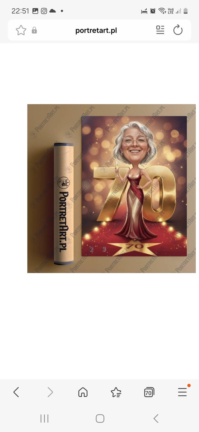 Customer photo review of Karykatura ze zdjęcia – Urodzinowa #6