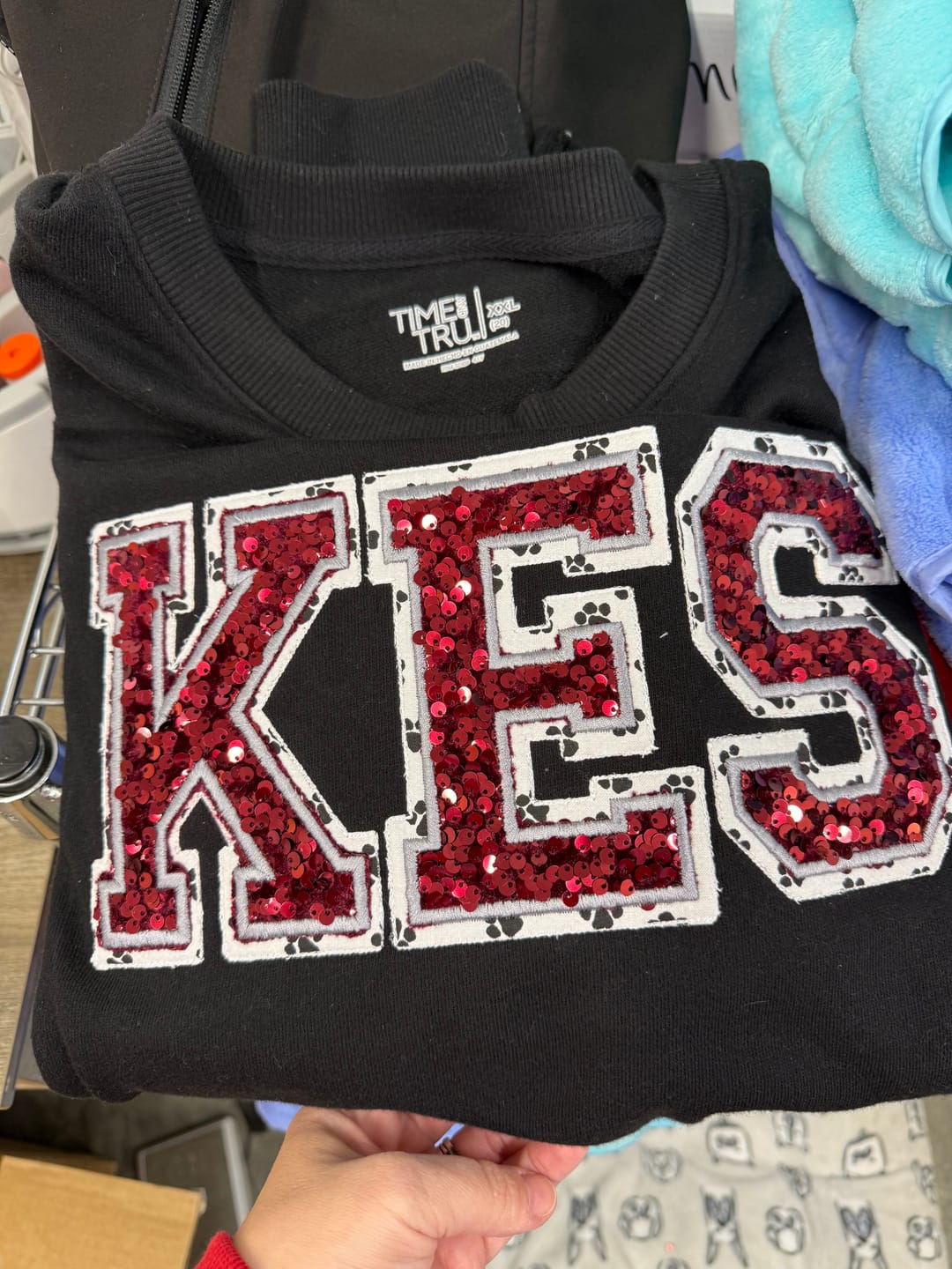 Customer photo review of Sequin on Velvet