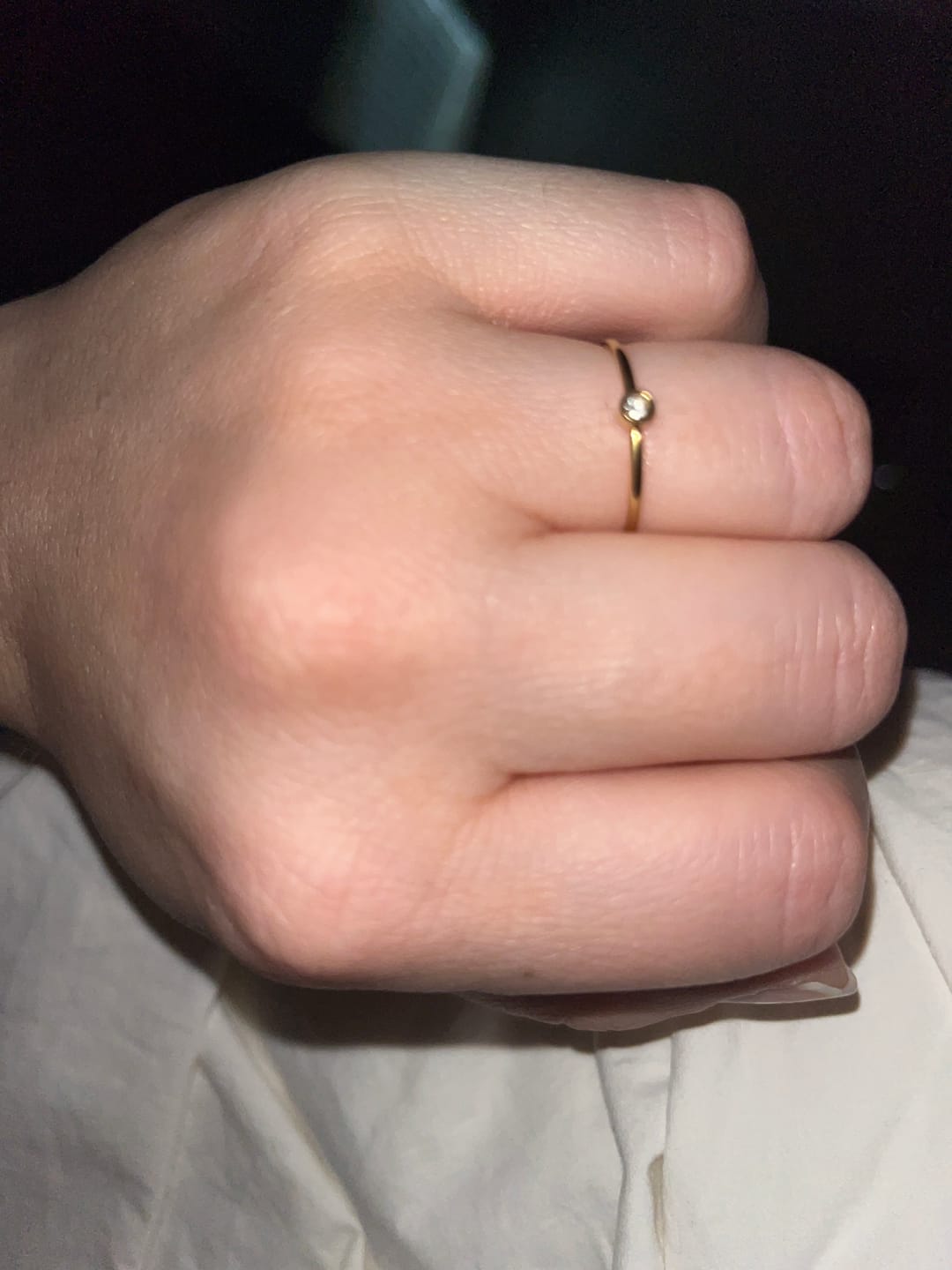 Customer photo review of Dainty Birthstone Ring (Bundle)