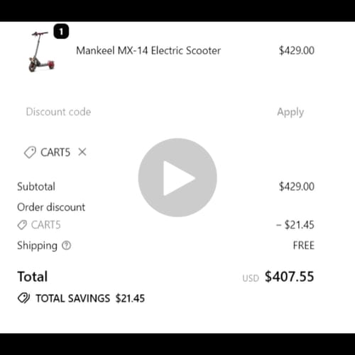 Customer video review of Mankeel MX-14 Electric Scooter
