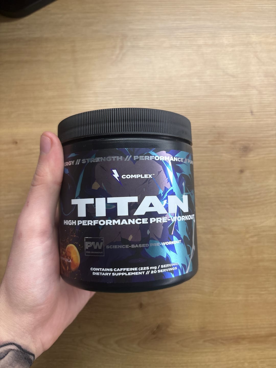 Customer photo review of Titan Pre-workout