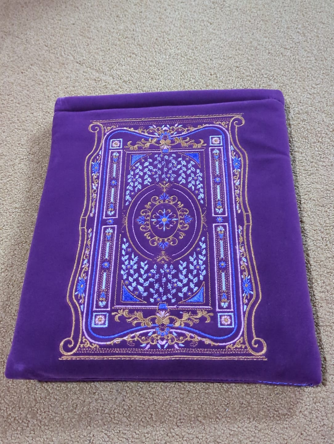 Customer photo review of Literati Book Sleeve - Purple