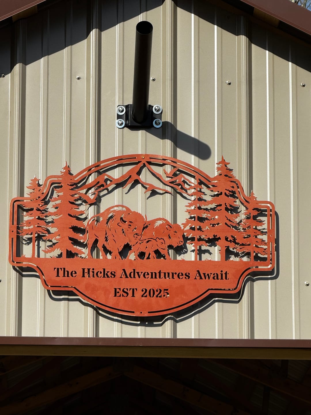 Customer photo review of Forest View Metal Sign