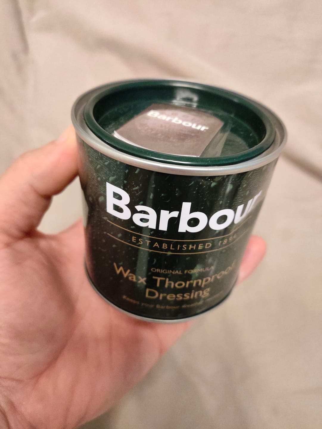 Customer photo review of Barbour Thornproof Dressing 200ml