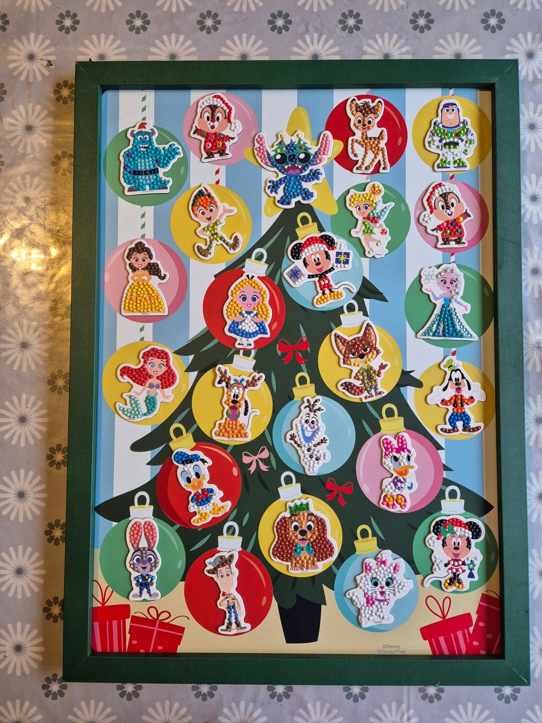 Customer photo review of Disney Crystal Art Advent Calendar