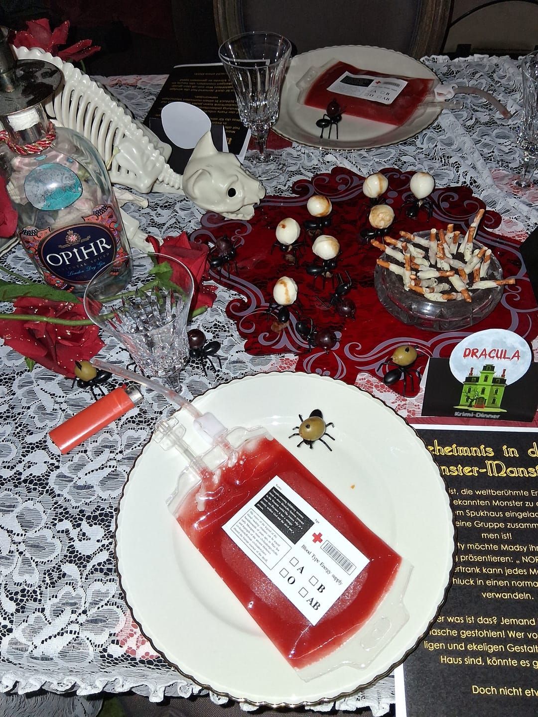Customer photo review of Halloween Murder Mystery Game Kit - Monster Mansion