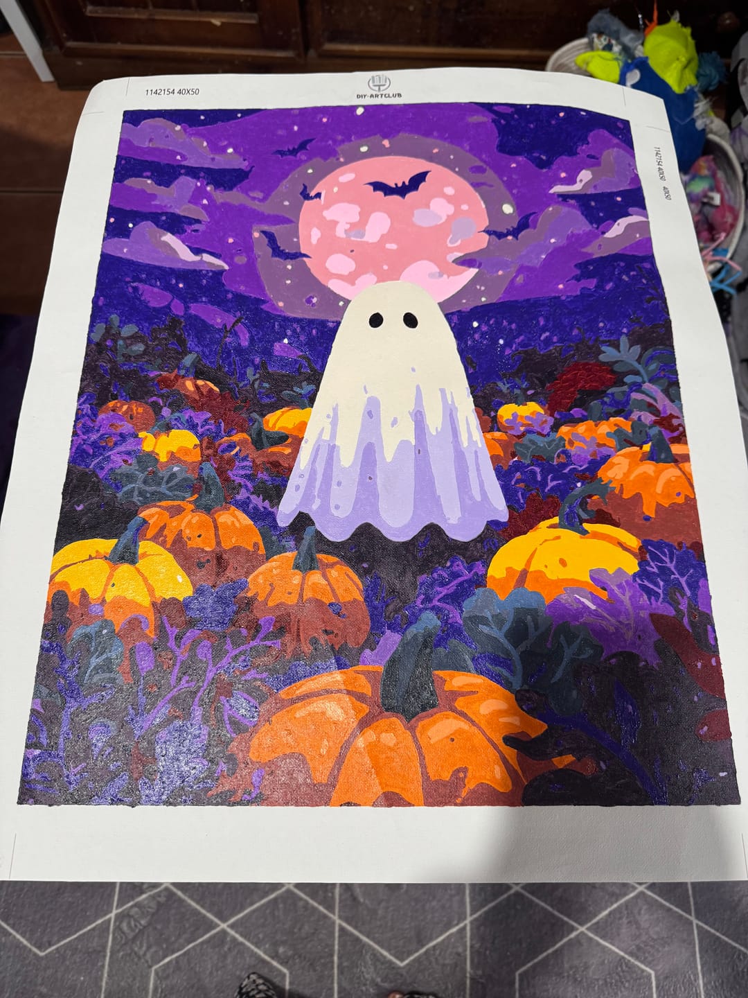 Customer photo review of Midnight ghost | Paint by Number