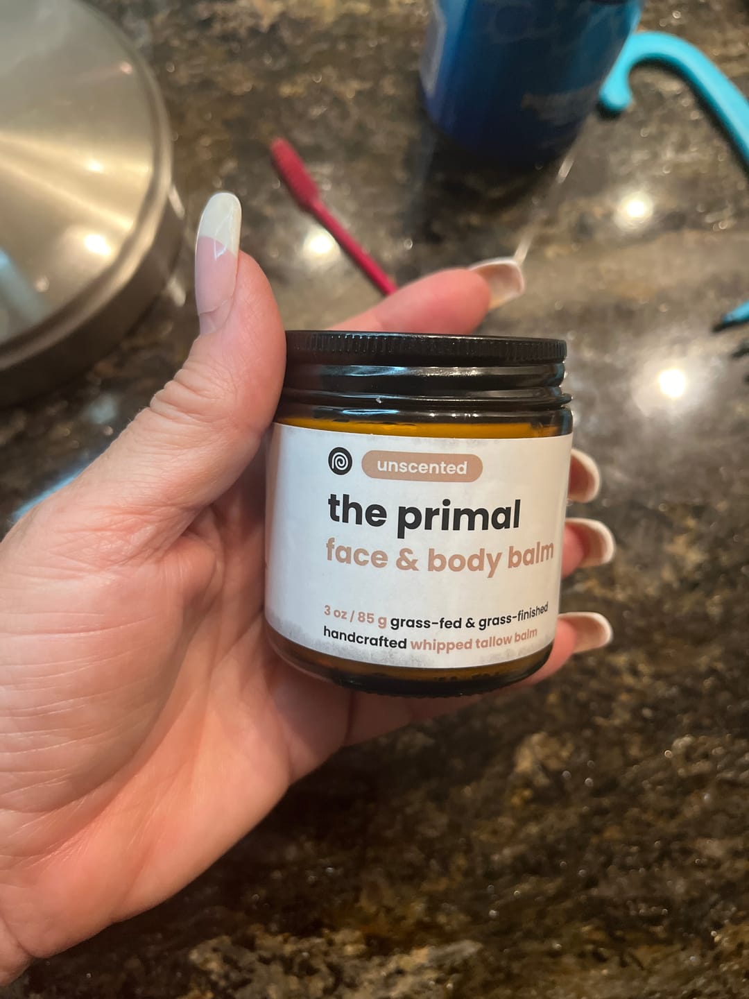Customer photo review of Unscented Whipped Tallow Balm (Face & Body)