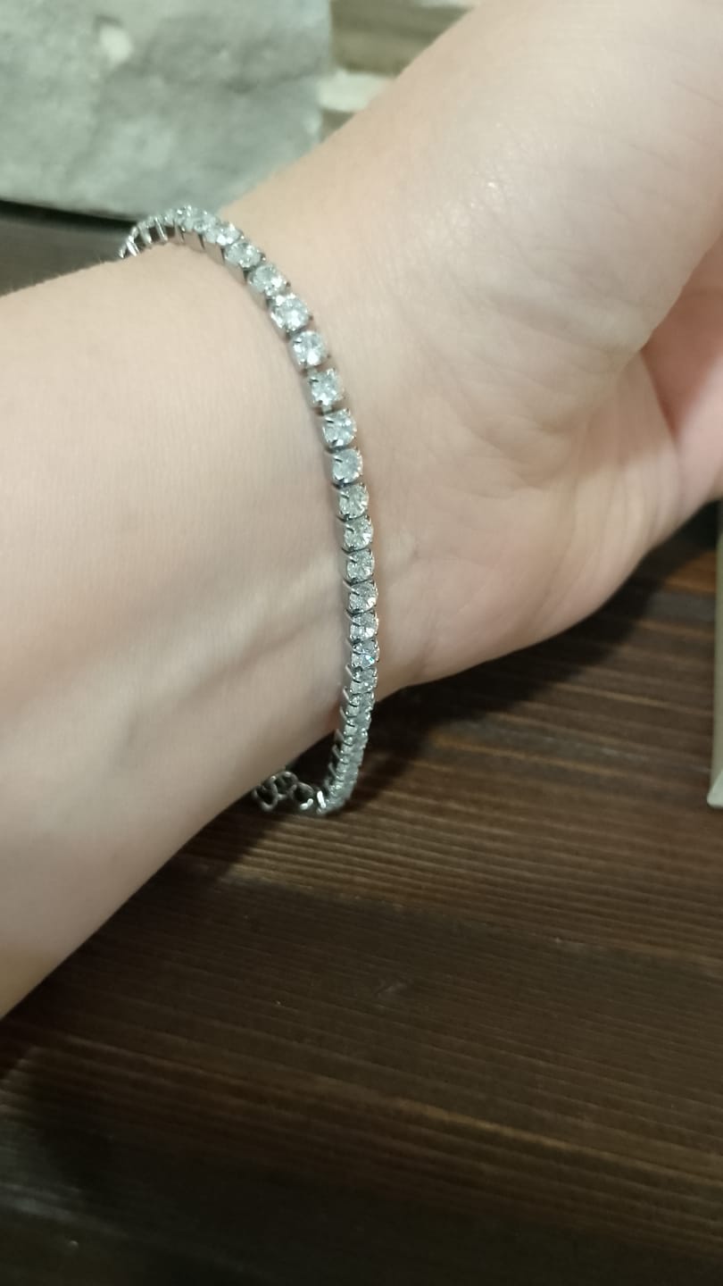 Customer photo review of Ava Silver Bracelet