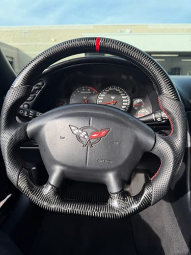 Customer photo review of Genuine Carbon Fiber Steering Wheel For C5 Corvette 1997-2004