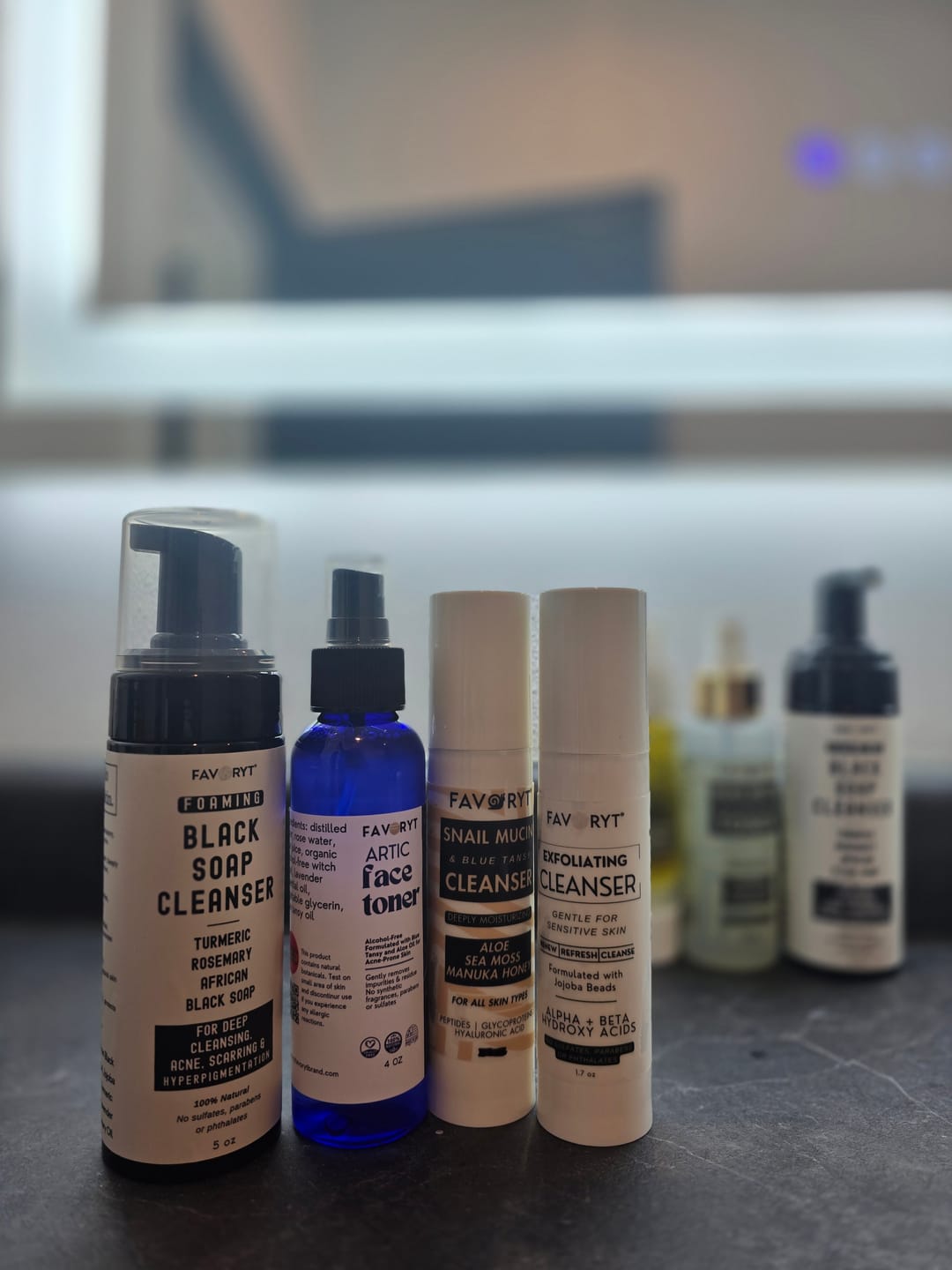 Customer photo review of African Black Foaming Cleanser for Deep Cleansing, Acne or Hyperpigmentation with Turmeric and Rosemary