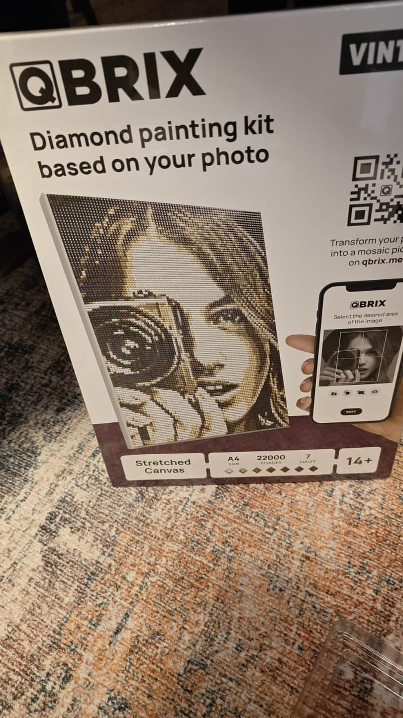 Customer photo review of ציור יהלומים לפי תמונה אישית QBRIX