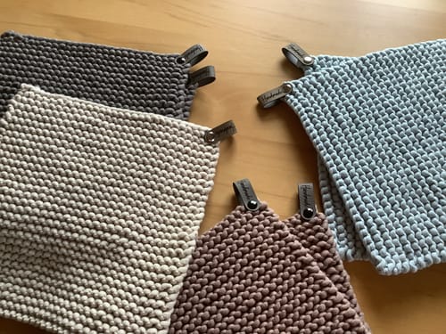 Customer photo review of Label-Set "Handmade" - Beige - CS0016 - für Häkelkörbe etc.