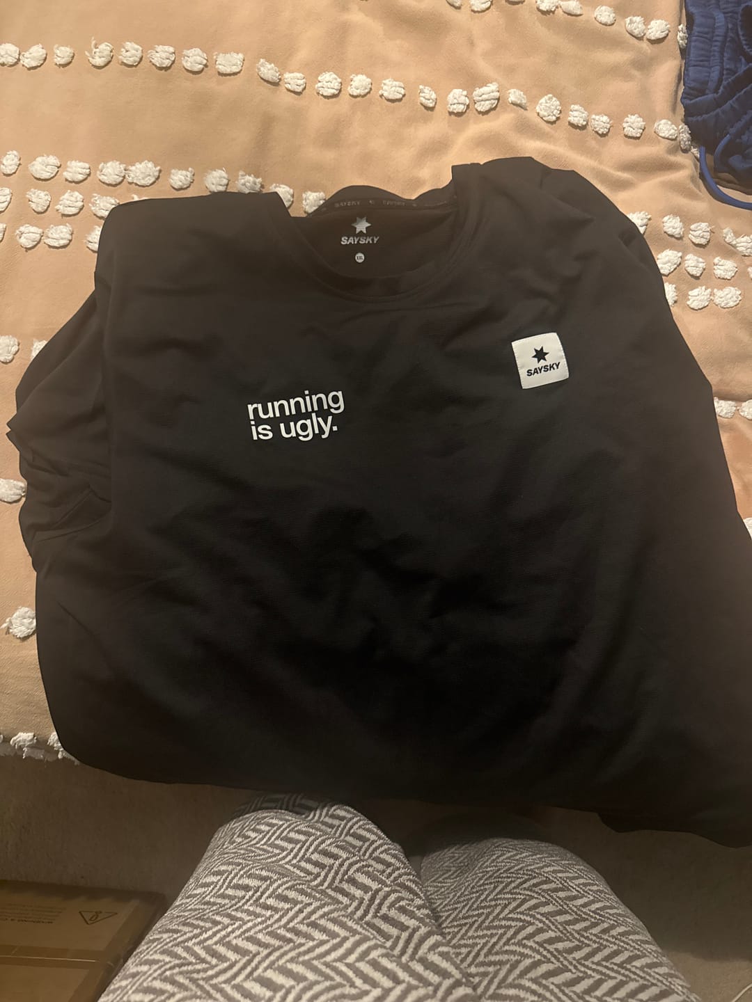 Customer photo review of saysky clean combat t-shirt, black.