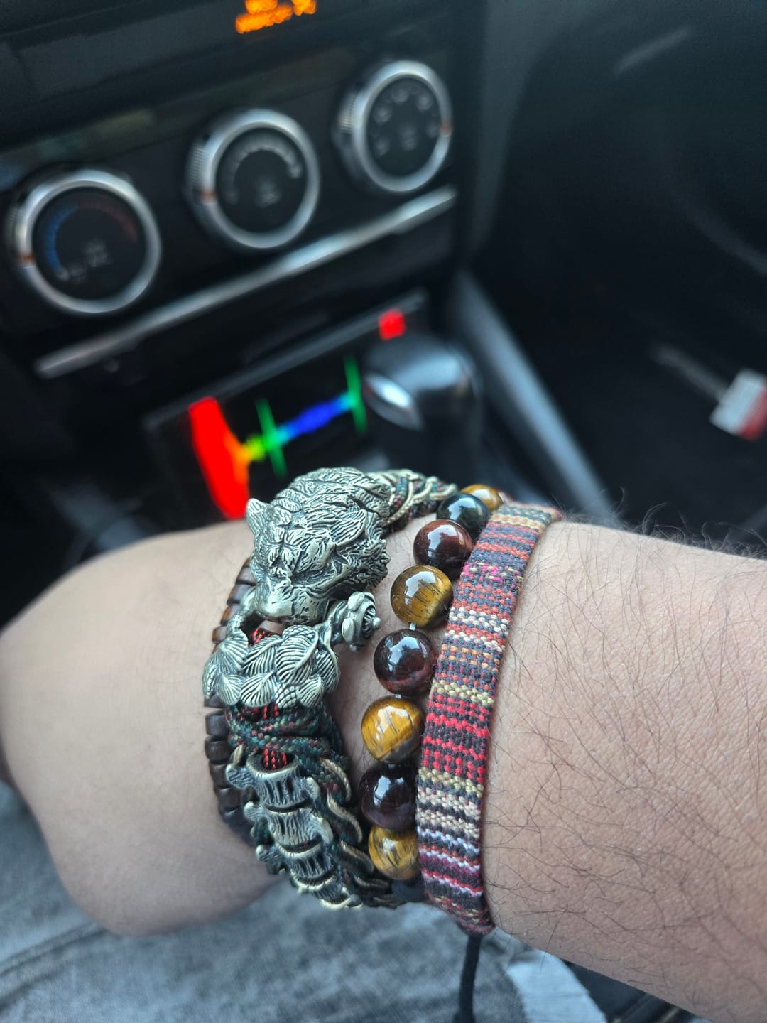 Customer photo review of Tiger Paracord Bracelet
