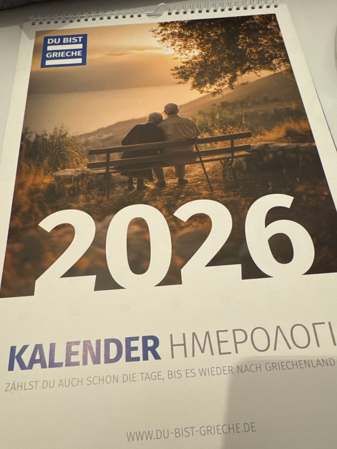 Customer photo review of DU BIST GRIECHE Kalender 2026