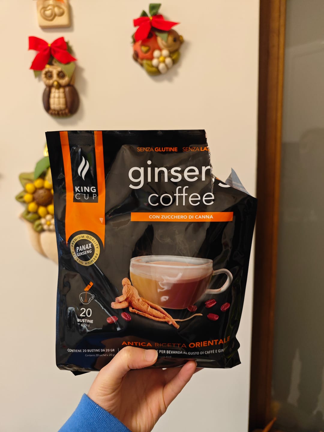 Customer photo review of 240 bustine di Caffè al Ginseng con zucchero di canna