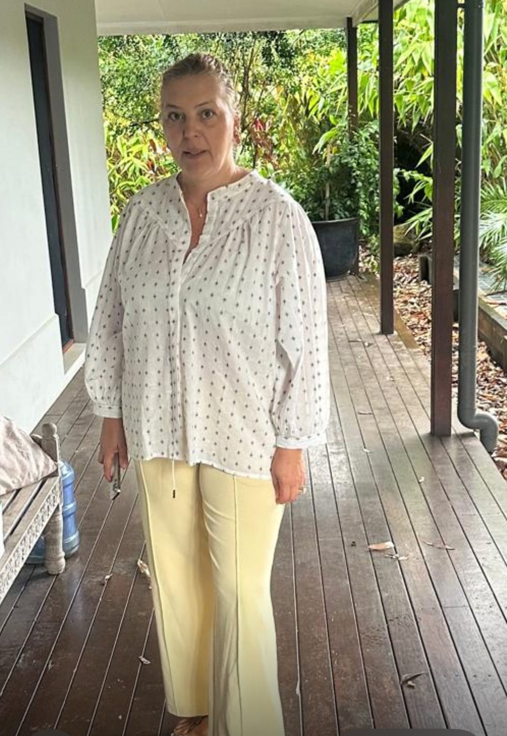 Customer photo review of Fille Blouse - chalk