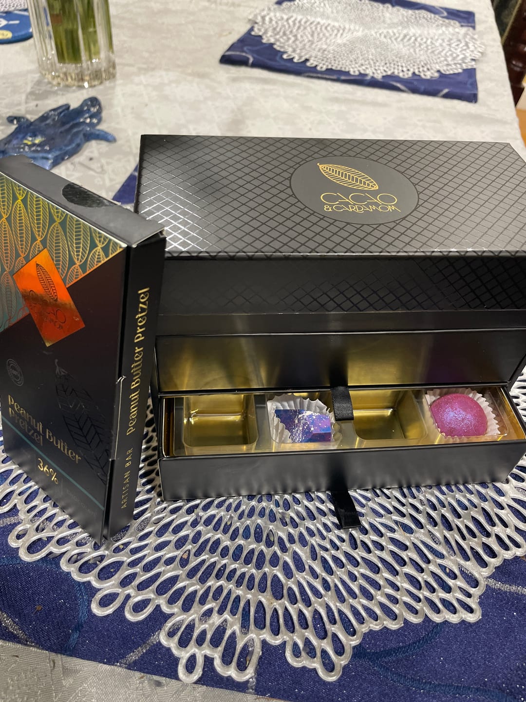 Customer photo review of Peanut Butter Pretzel Artisan Chocolate Bar