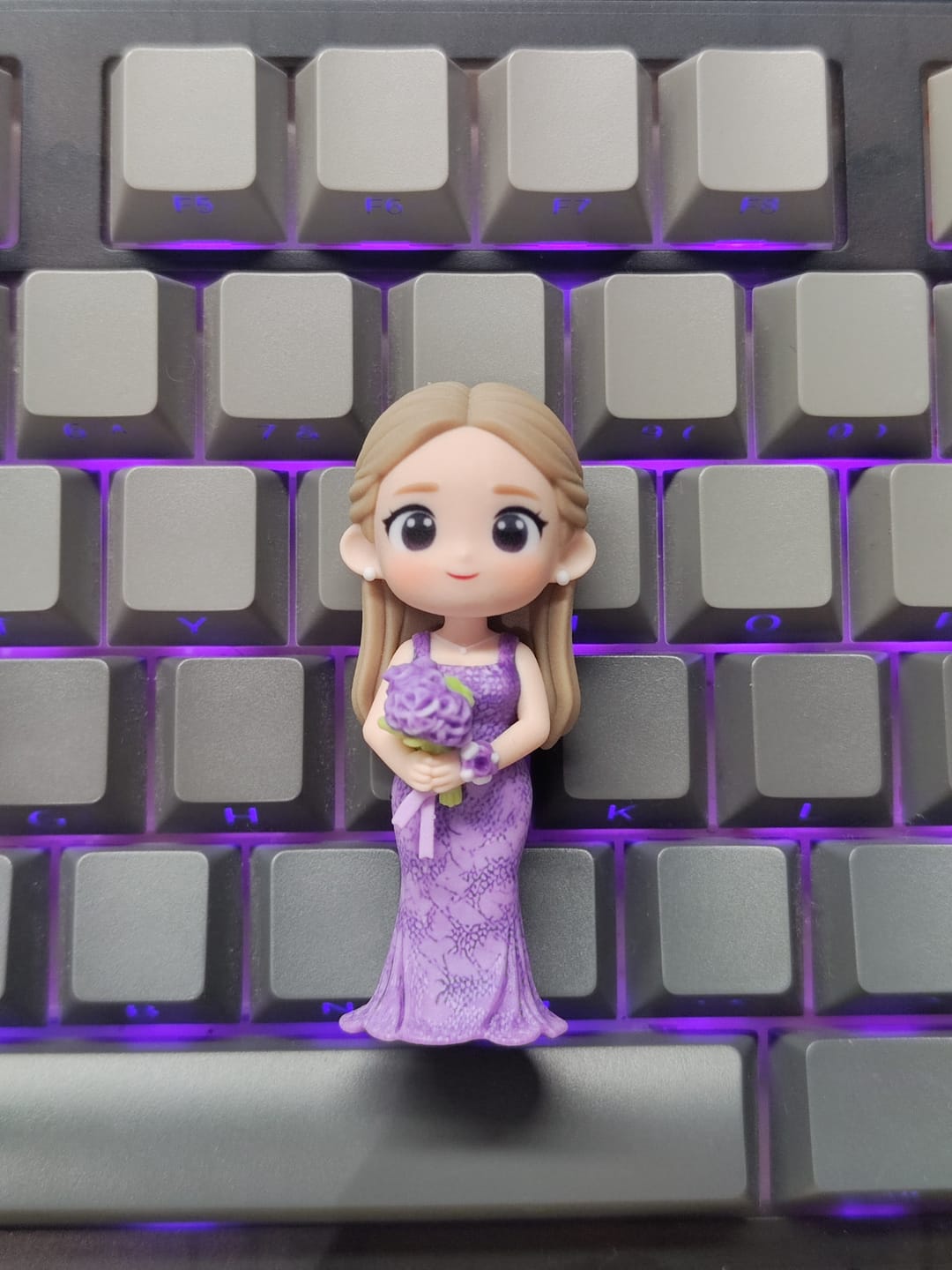 Customer photo review of Custom Couple Action Figures - Unique Valentine's Day Gift