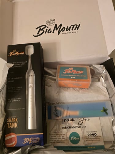 Customer photo review of Big Mouth Sonic Toothbrush Trio Kit