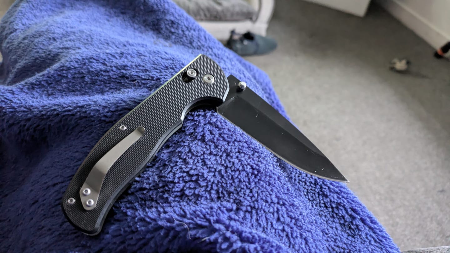 Customer photo review of Mystery Folding Knife
