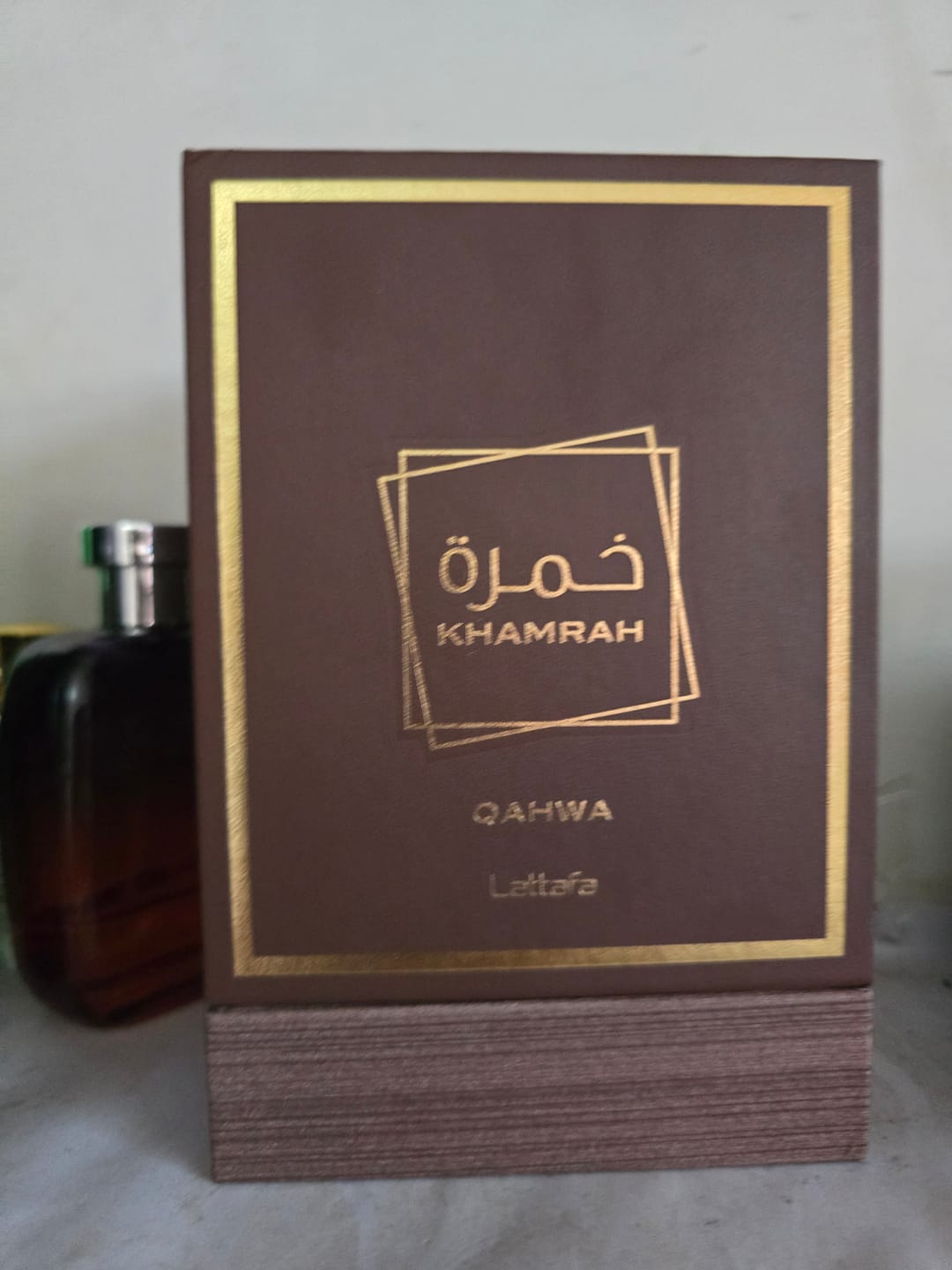 Customer photo review of Lattafa Khamrah Qahwa Eau De Parfum For Unisex