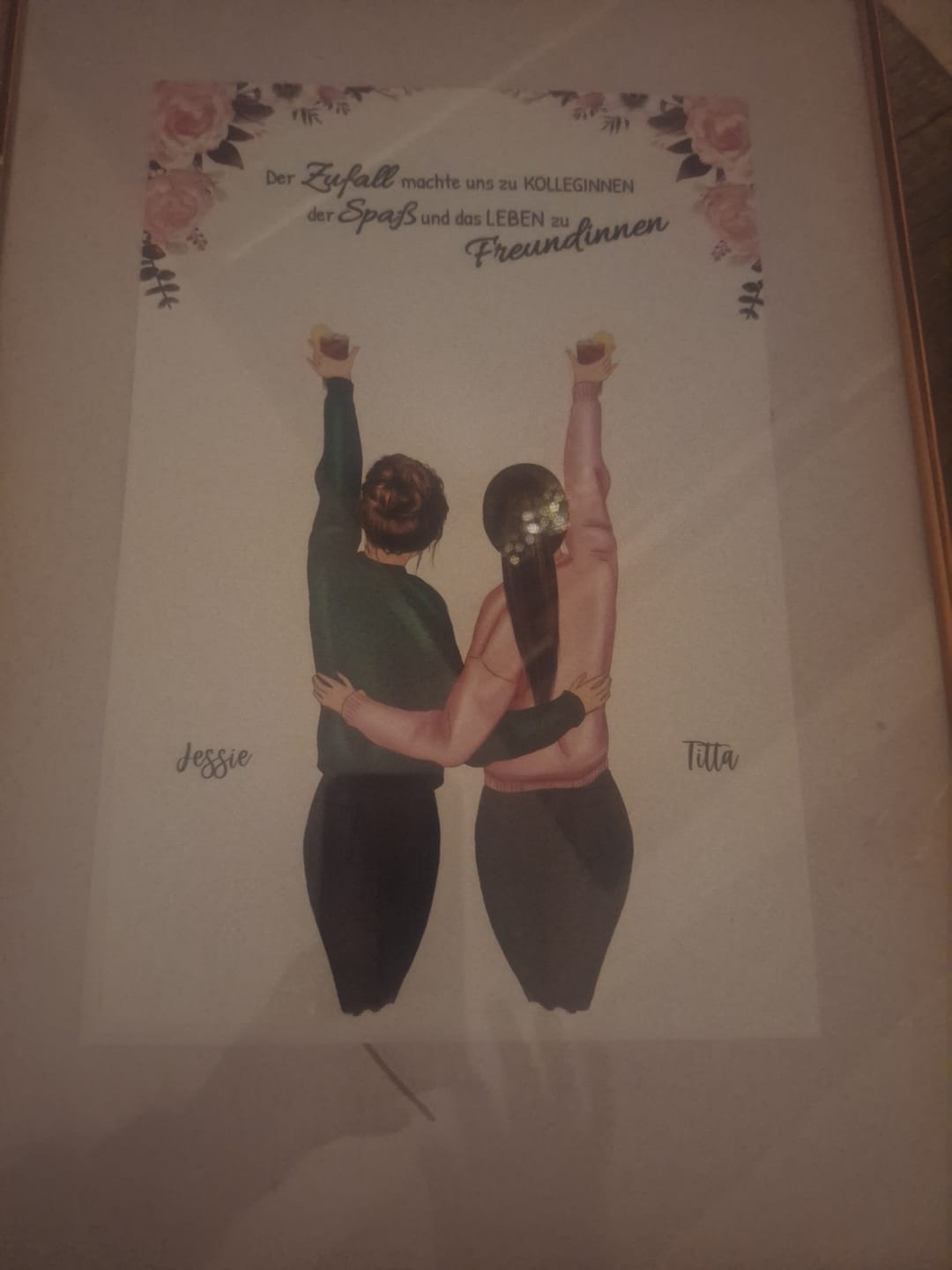 Customer photo review of Best Friends Forever - Personalisiertes Poster