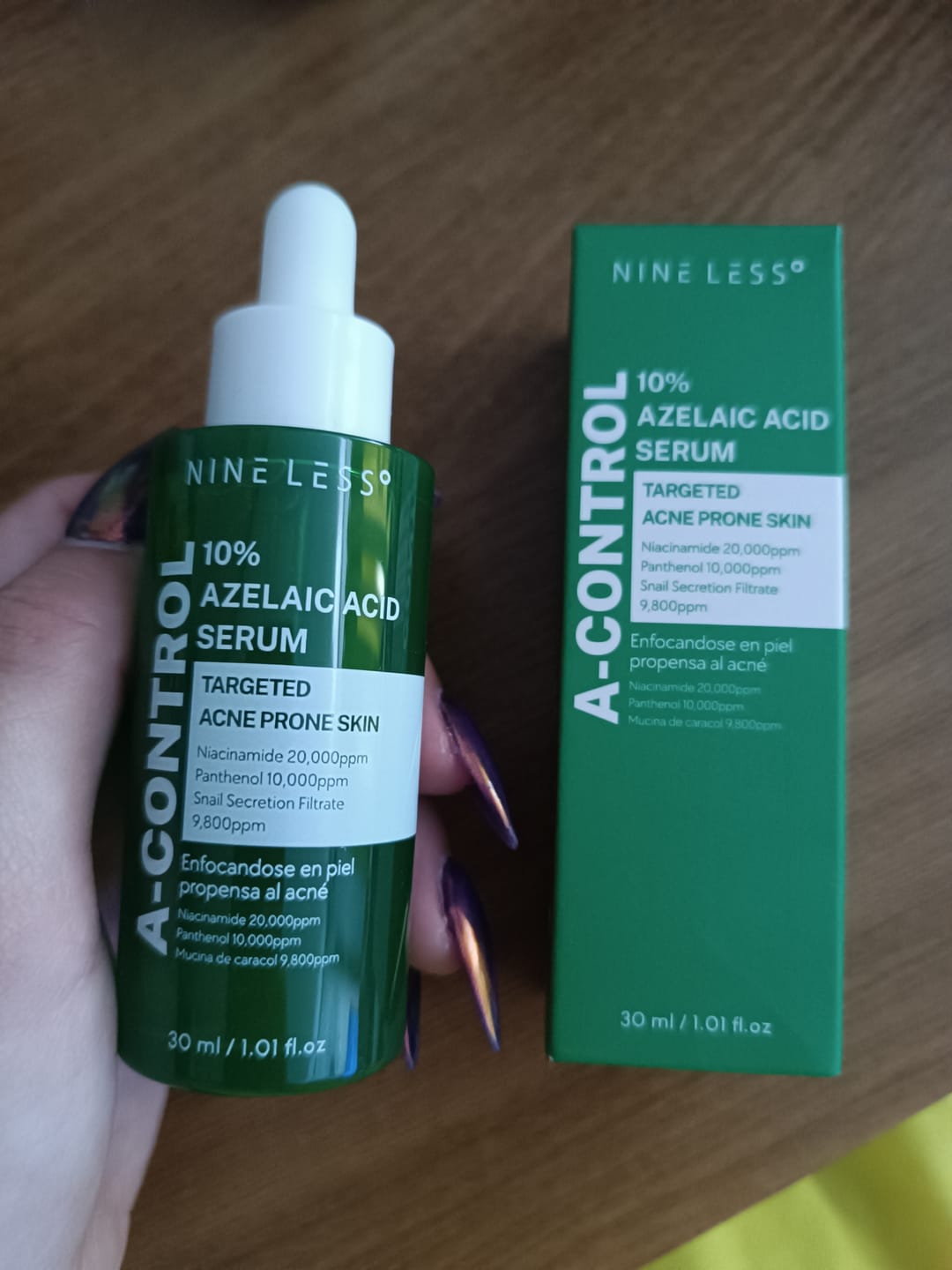 Customer photo review of A-control 10% Azelaic Acid Serum
