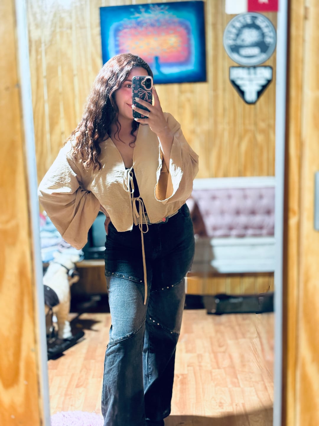 Customer photo review of Pantalón Cortes Tachas Black R
