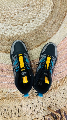 Customer photo review of Street Skate 2.0 Black Mid Top Premium Flat Sole Sneakers