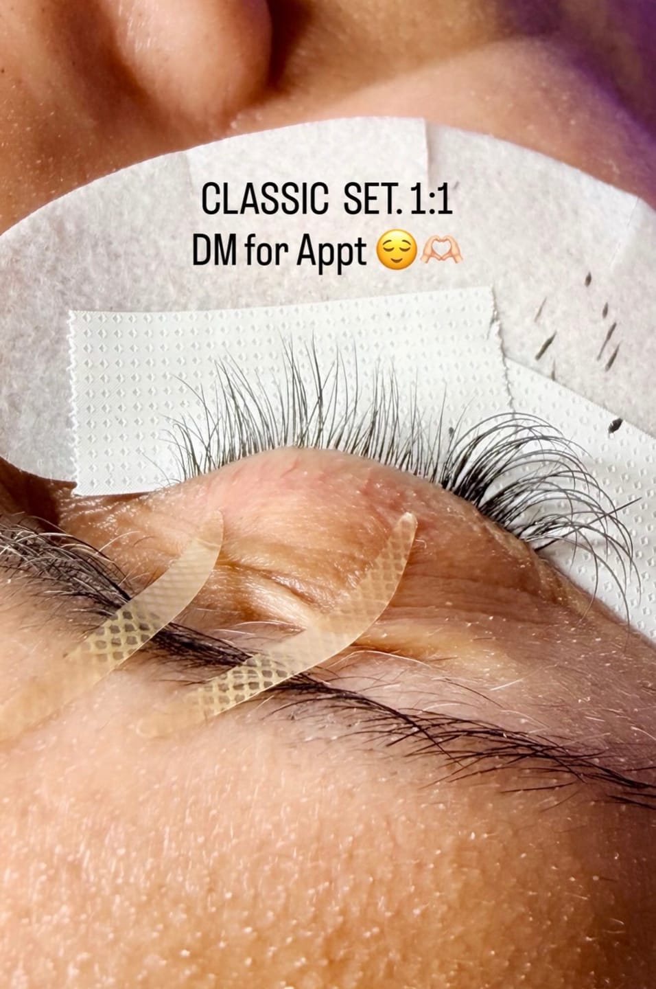 Customer photo review of Classic Lash Extensions 0.15mm