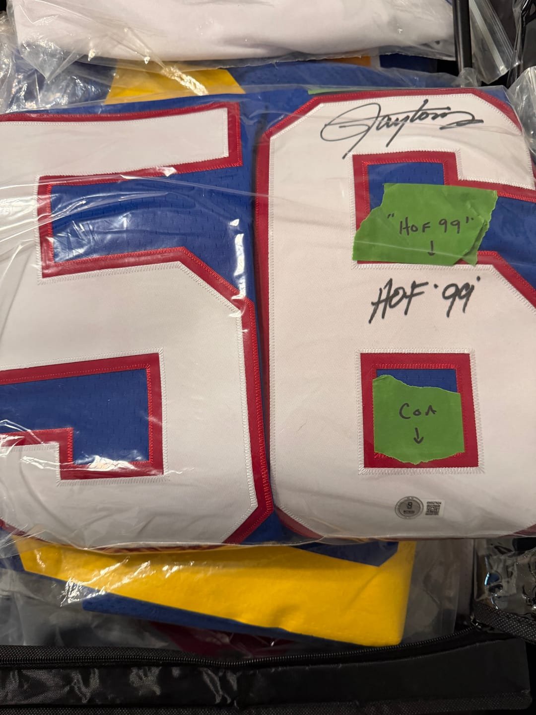 Customer photo review of Lawrence Taylor Autograph Signing