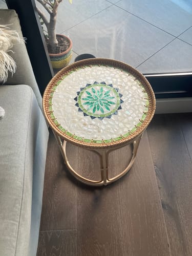 Customer photo review of Oasis Rattan Table