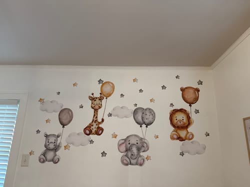 Customer photo review of Safari Animals Flying on Balloons