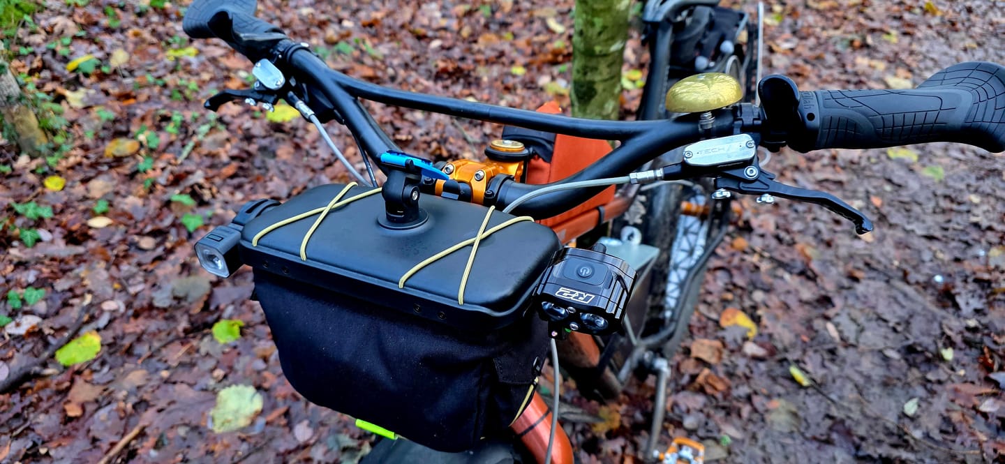 Customer photo review of The Original Handlebar Bag