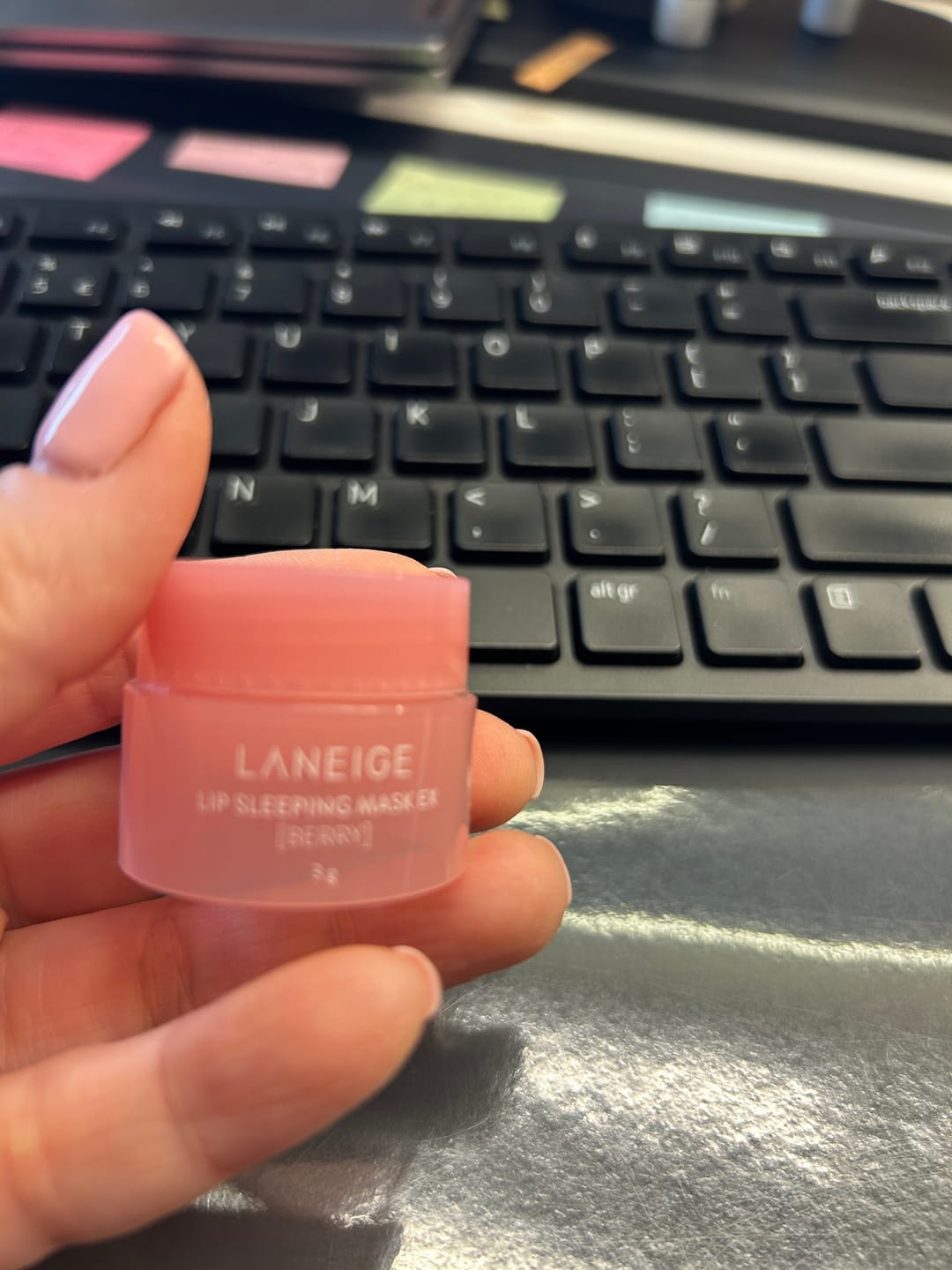 Customer photo review of Nakts maska lūpām LANEIGE Lip Sleeping Mask EX Berry