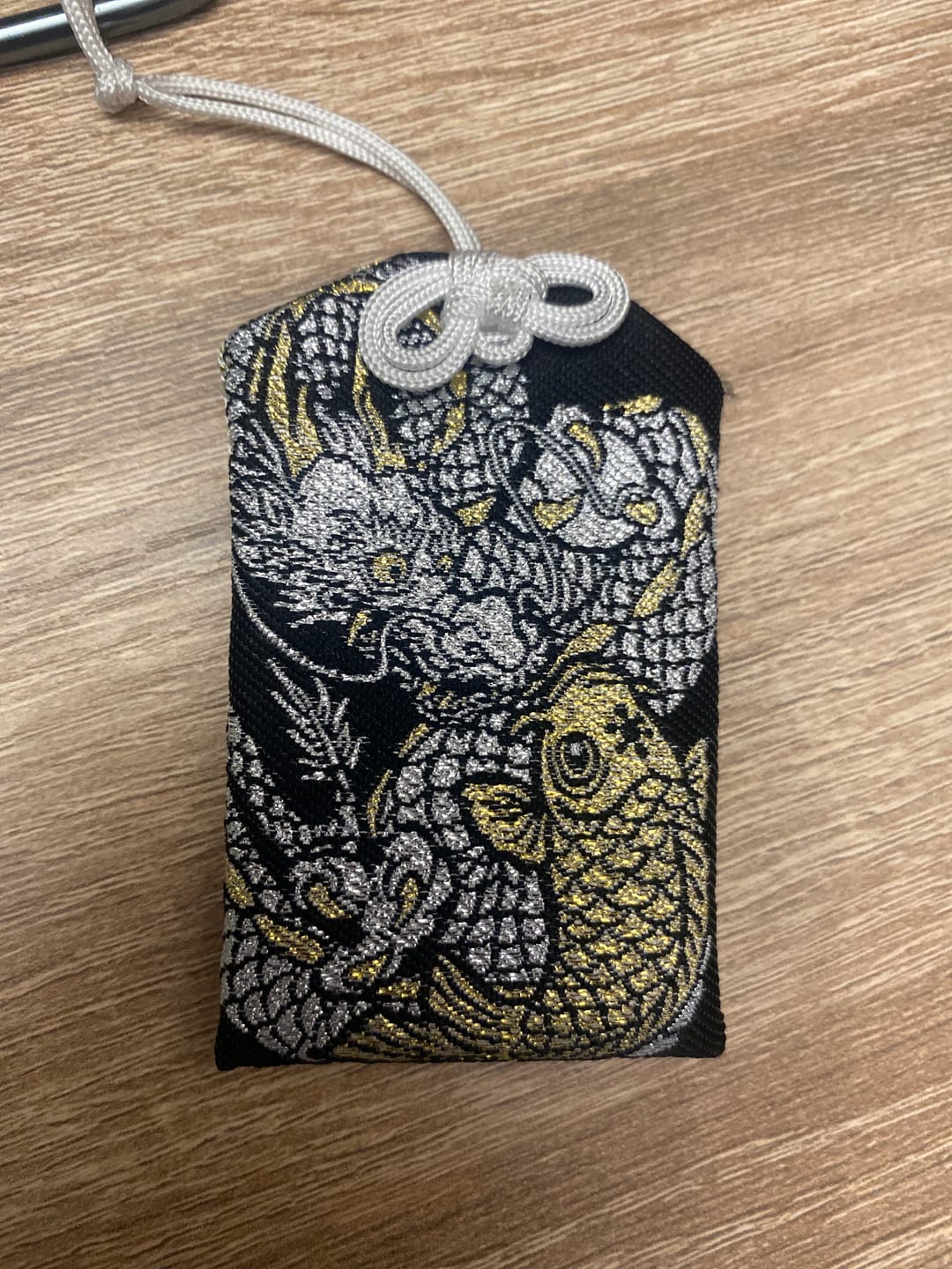 Customer photo review of Japanese Omamori Dragon & Carp